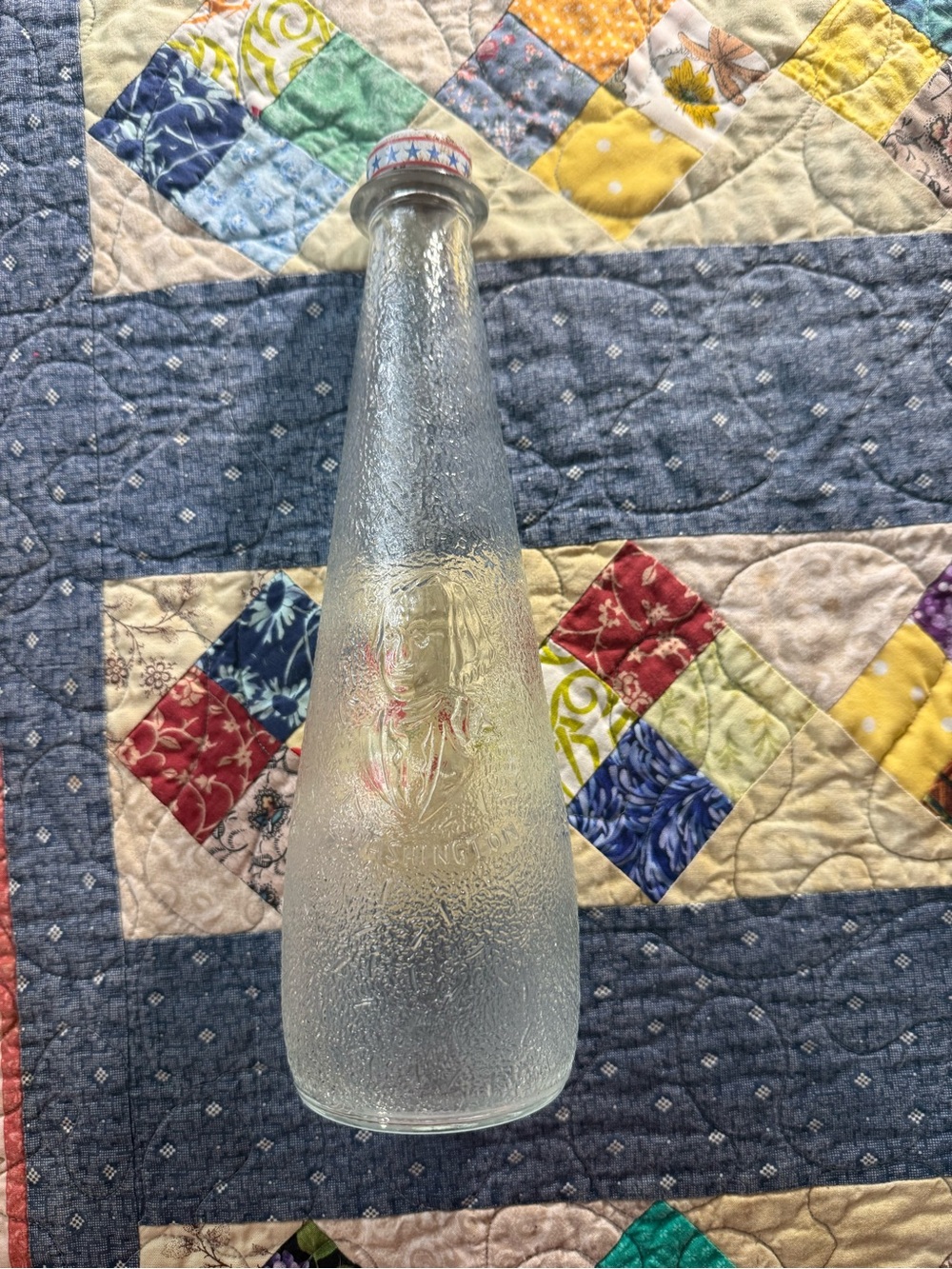 Vintage 1976 Hunt’s Spirit of ’76 Bicentennial Washington Ketchup Bottle